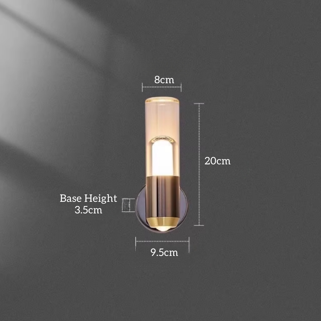 Modern Gun Metal LED Wall Light 10W Tritone – Luxury Ambient Wall Lamp (3000K–6500K)