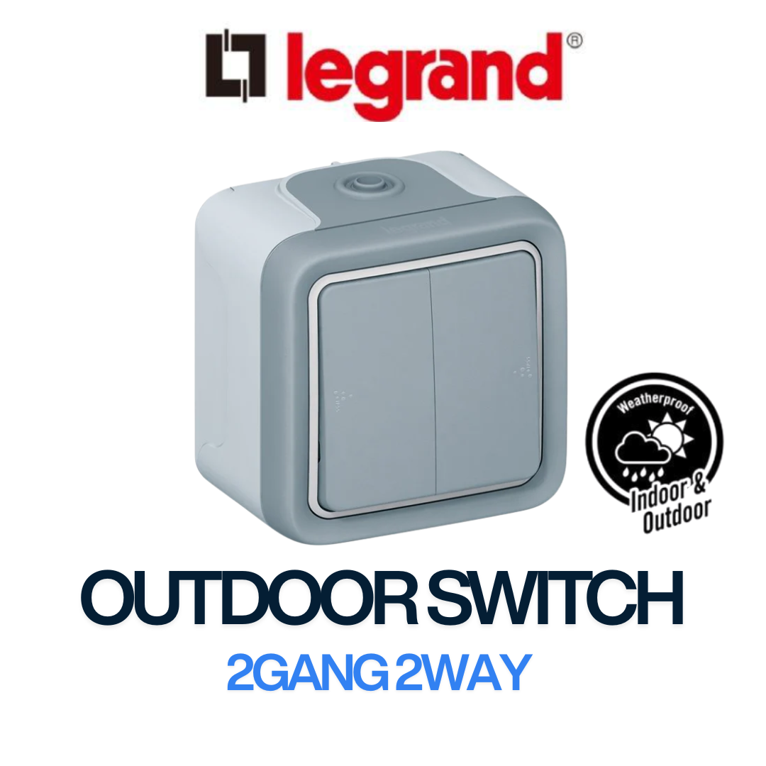 Legrand Outdoor Weatherproof 1Gang 2Gang Switch IP55 Waterproof 4HOME SINGAPORE