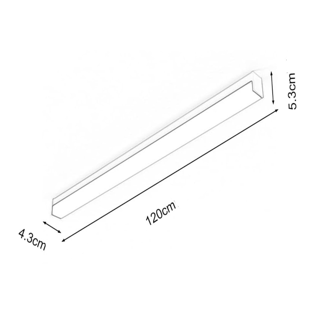 4FT Tritone LED Linear Ceiling Light | Modern Surface Mount Linear Light | Tri-Colour LED Light for Home & Office