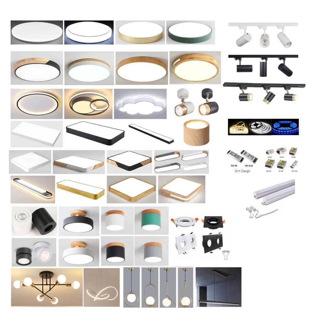 Nordic Wood Design Spotlight LED Surface Downlight 5W Scandinavian 4HOME SINGAPORE - 4HOME