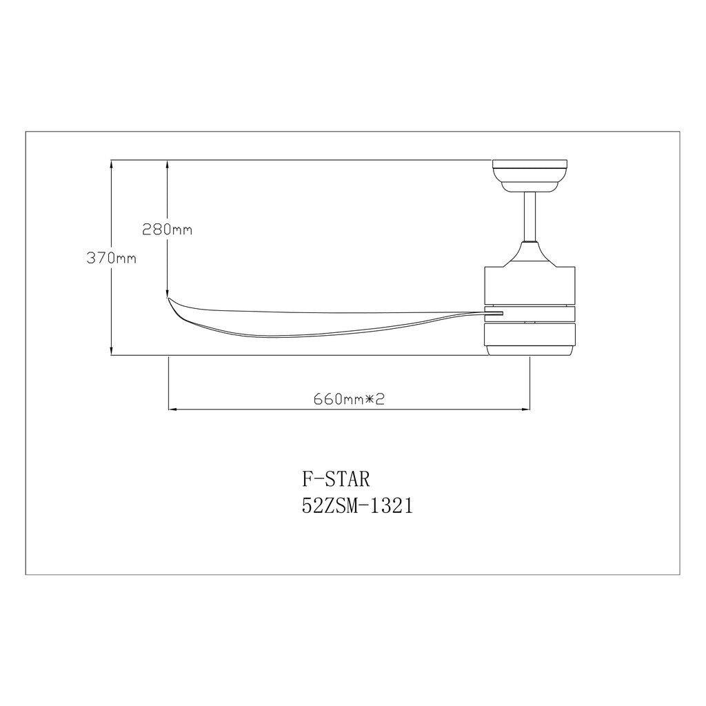 Fanco F-Star Ceiling Fan with LED Light 36 / 46 / 52 inch With Standard Installation FStar F Star 4HOME SINGAPORE - 4HOME
