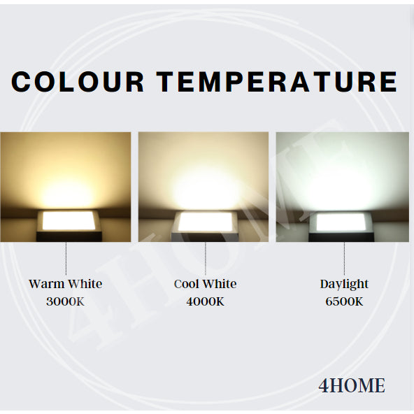 Premium Wood LED Surface Ceiling Light Minimalist 36W 48W Daylight 3Tone 4HOME SINGAPORE - 4HOME