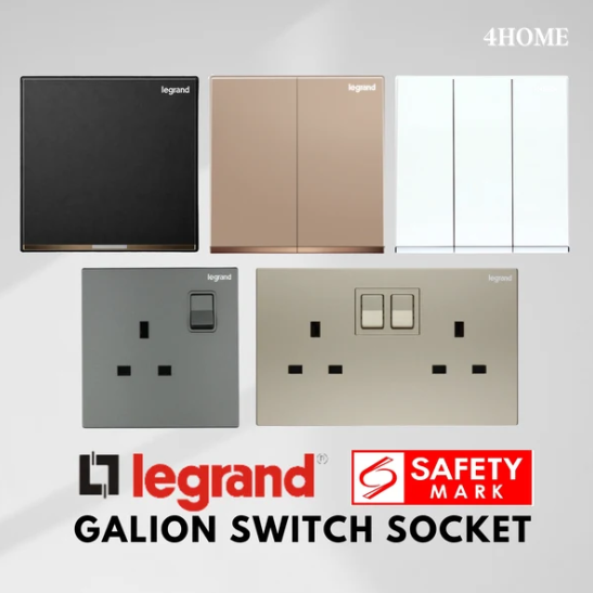 Legrand Galion Switch Socket Singapore – Safety Mark Approved Premium Electrical Accessories