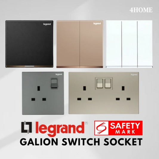 Legrand Galion Switch Socket Singapore – Safety Mark Approved Premium Electrical Accessories