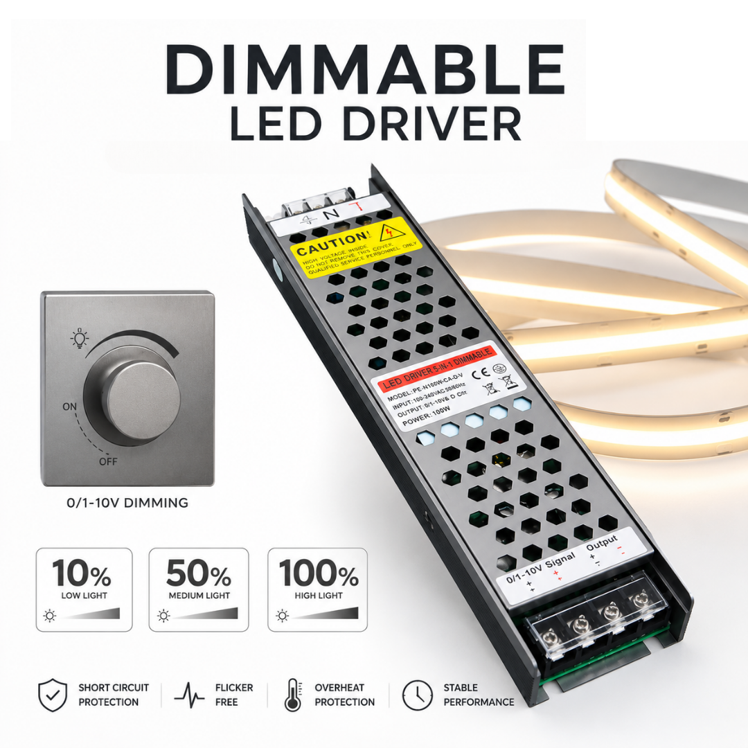 0-10V & 230V Dimmable LED Driver and Dimmer