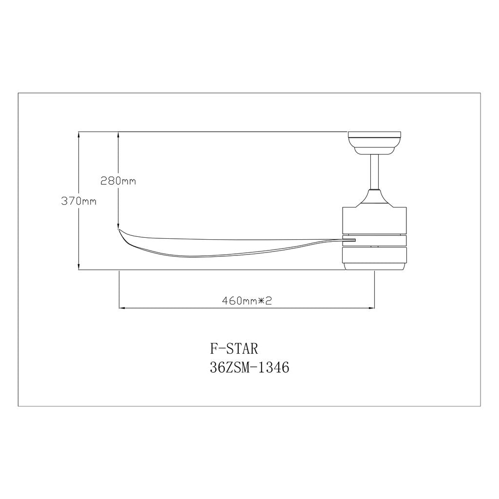 Fanco F-Star Ceiling Fan with LED Light 36 / 46 / 52 inch With Standard Installation FStar F Star 4HOME SINGAPORE - 4HOME