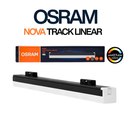 OSRAM Nova Linear Track Light 10W 300mm | 3CCT Selectable LED Track Linear (3000K/4000K/6500K)