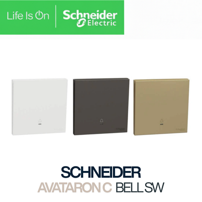 Schneider AvatarOn C Switch & Socket | Full-Flat Frameless | Wine Gold, Dark Grey, Matt White