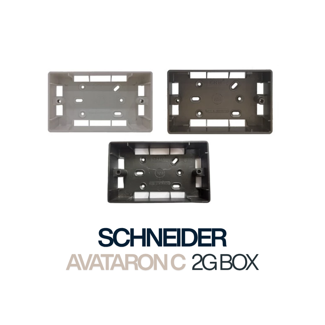 Schneider AvatarOn C Switch & Socket | Full-Flat Frameless | Wine Gold, Dark Grey, Matt White