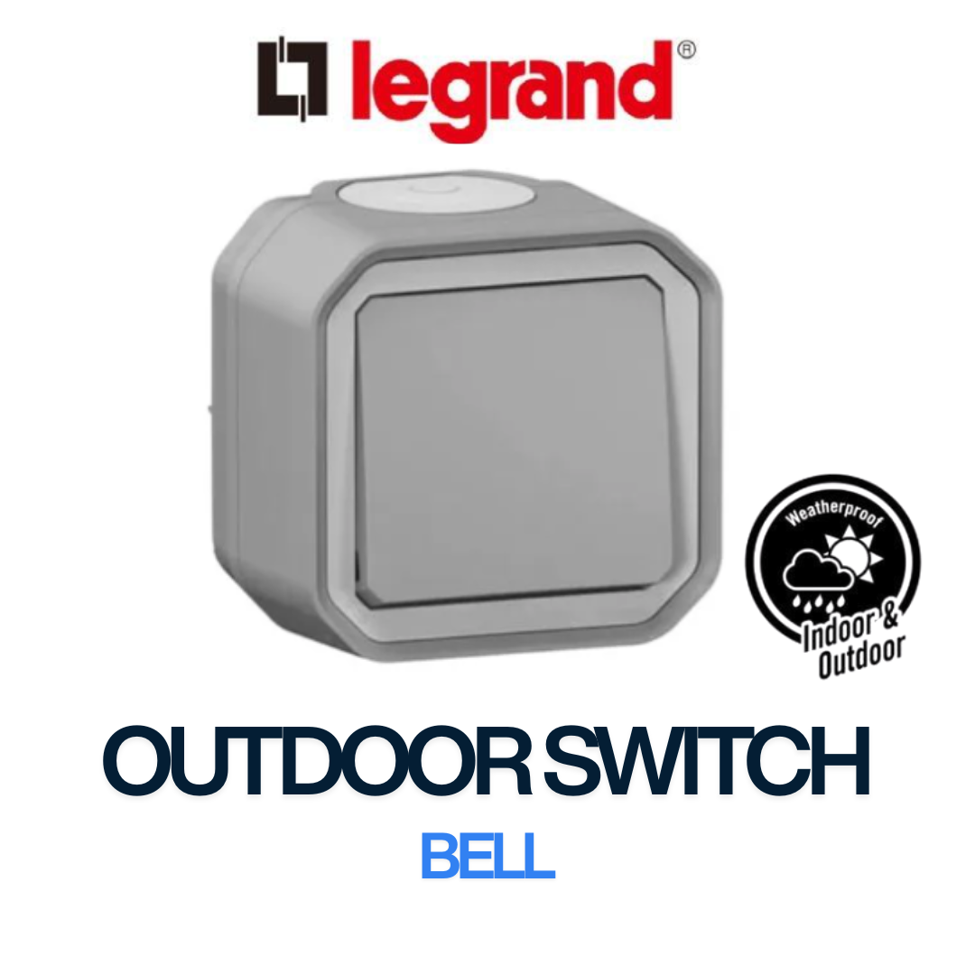 Legrand Outdoor Weatherproof Door Bell Switch 10A Waterproof 4HOME SINGAPORE