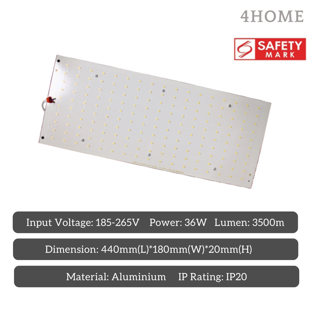 36W 48W Full Aluminium Magnetic LED Panel Replacement Module – Safety Mark 30cm 40cm Round Rectangular