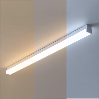 4FT Tritone LED Linear Ceiling Light | Modern Surface Mount Linear Light | Tri-Colour LED Light for Home & Office