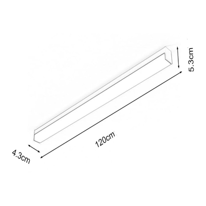 4FT Tritone LED Linear Ceiling Light | Modern Surface Mount Linear Light | Tri-Colour LED Light for Home & Office