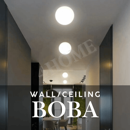 Boba Round Globe Ceiling Light Wall Light Ultra Slim Base 4HOME SINGAPORE - 4HOME