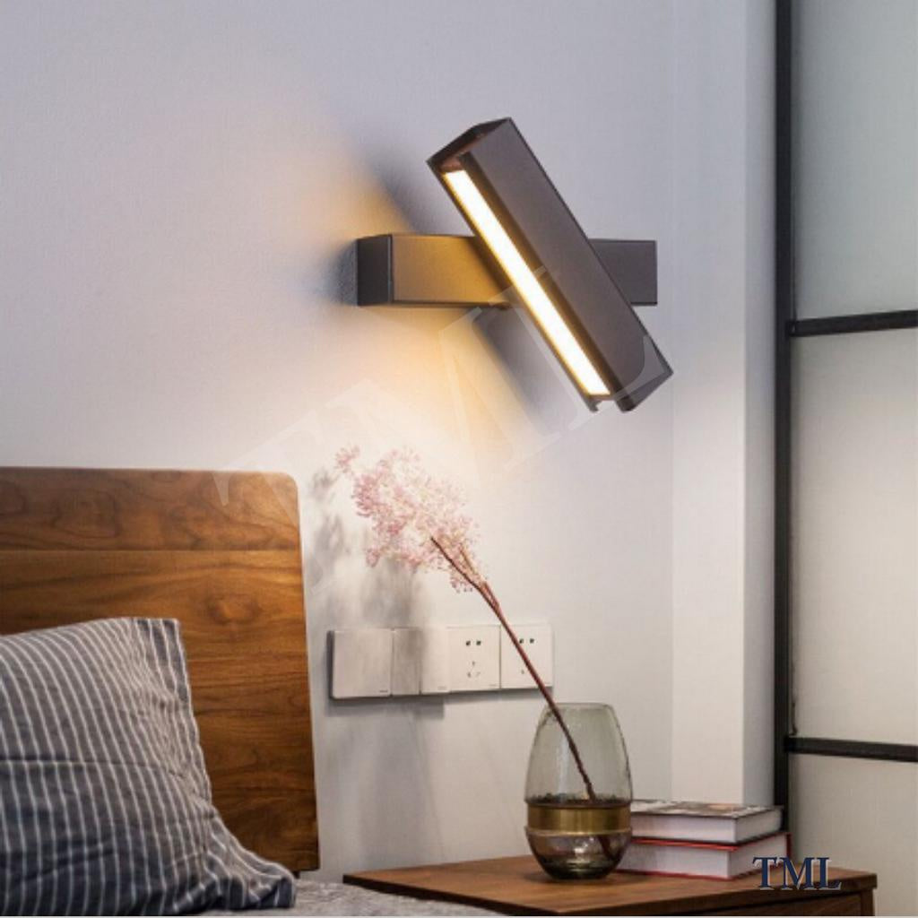 Premium Black Wood Scandinavian Nordic Wall Light Rotatable 4HOME SINGAPORE - 4HOME
