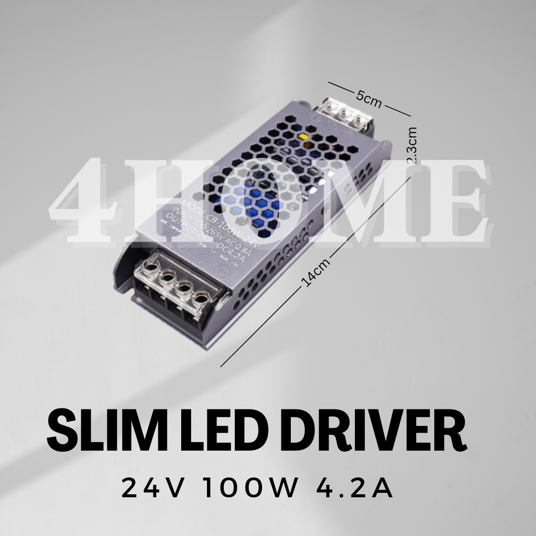 12V / 24V Slim LED Driver Power Supply – Ultra Slim Transformer 40W 45W 60W 100W 150W 200W 300W for LED Strip Light