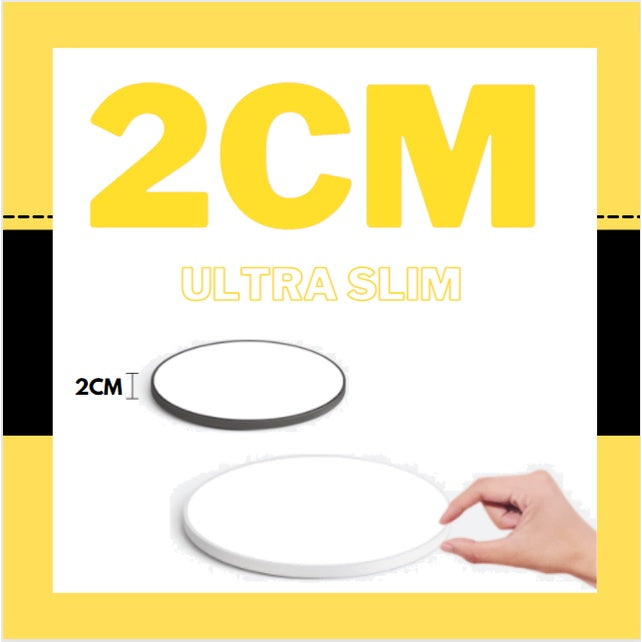 4HOME SINGAPORE 36W 60W Ultra Slim Minimal LED Ceiling Light Daylight Black White Humidity Dust Insect Proof - 4HOME