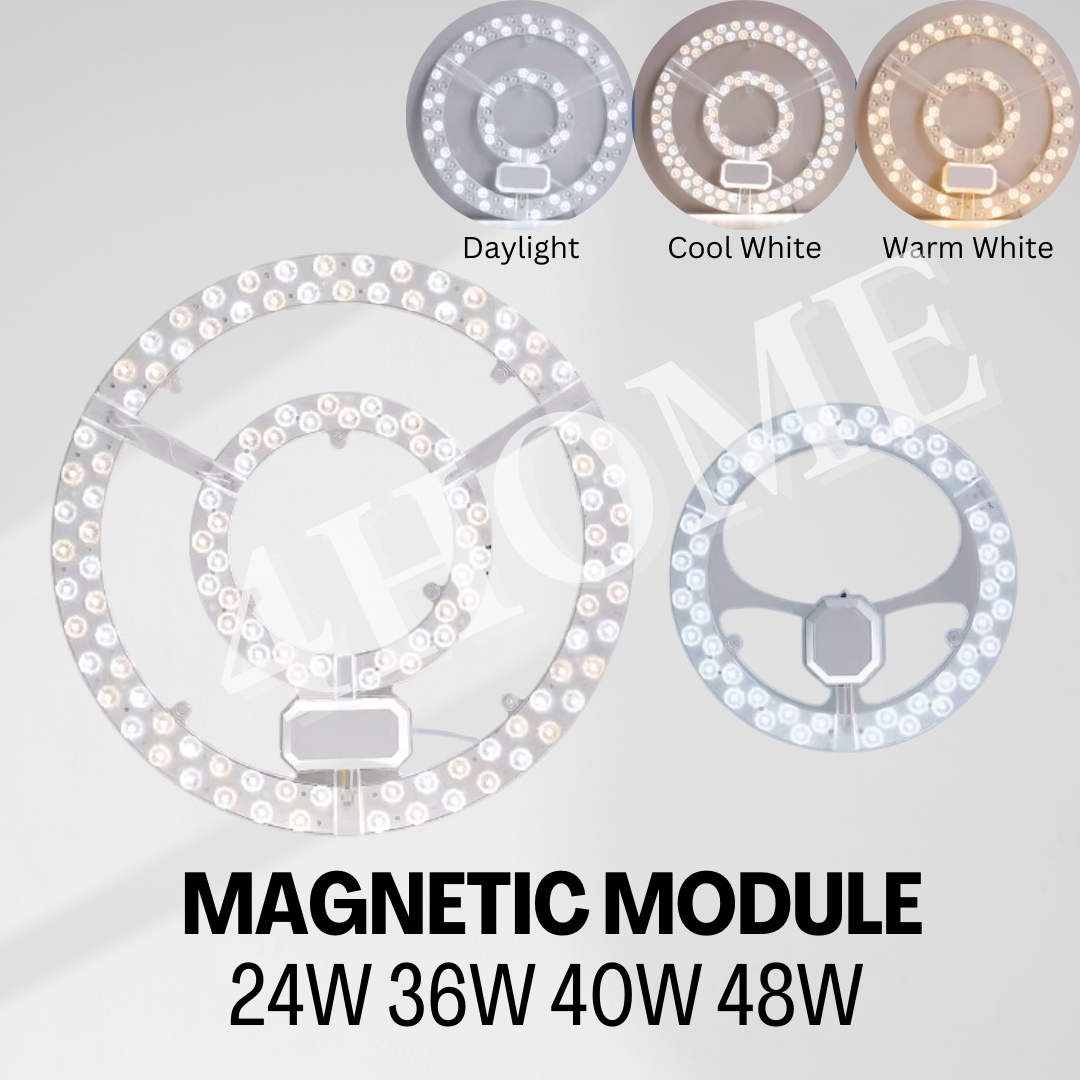 LED Magnetic Module 24W 36W 40W 45W 48W 96W daylight Warm White tritone Ceiling Replacement Light Plate Panel Remote Dimmable SG Local Seller