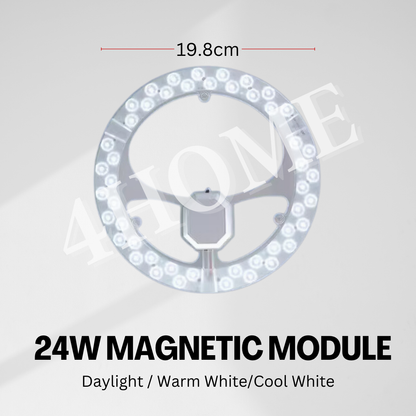 LED Magnetic Module 24W 36W 40W 45W 48W 96W daylight Warm White tritone Ceiling Replacement Light Plate Panel Remote Dimmable SG Local Seller