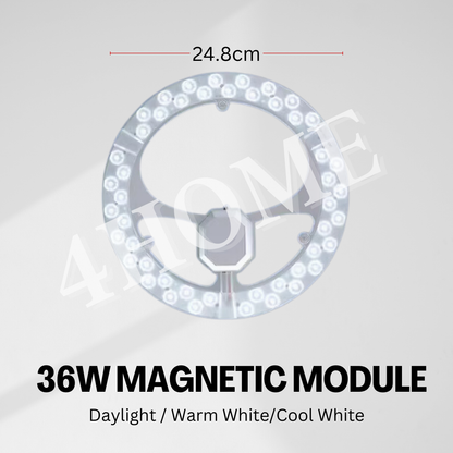LED Magnetic Module 24W 36W 40W 45W 48W 96W daylight Warm White tritone Ceiling Replacement Light Plate Panel Remote Dimmable SG Local Seller