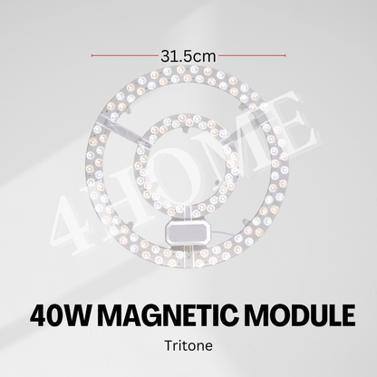 LED Magnetic Module 24W 36W 40W 45W 48W 96W daylight Warm White tritone Ceiling Replacement Light Plate Panel Remote Dimmable SG Local Seller