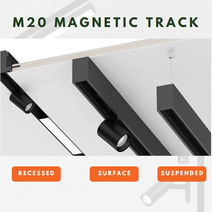 Tri-Tone RGB M20 Magnetic Track Light System 4HOME SINGAPORE - 4HOME
