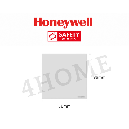 Honeywell Elegant Matt White Switch Socket Singapore Safety Mark Approved