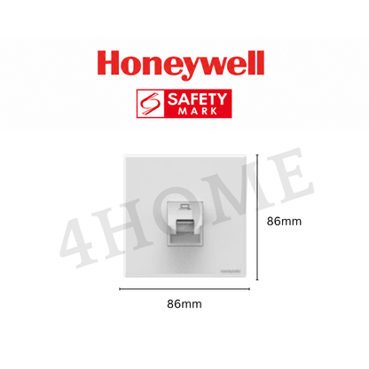Honeywell Elegant Matt White Switch Socket Singapore Safety Mark Approved