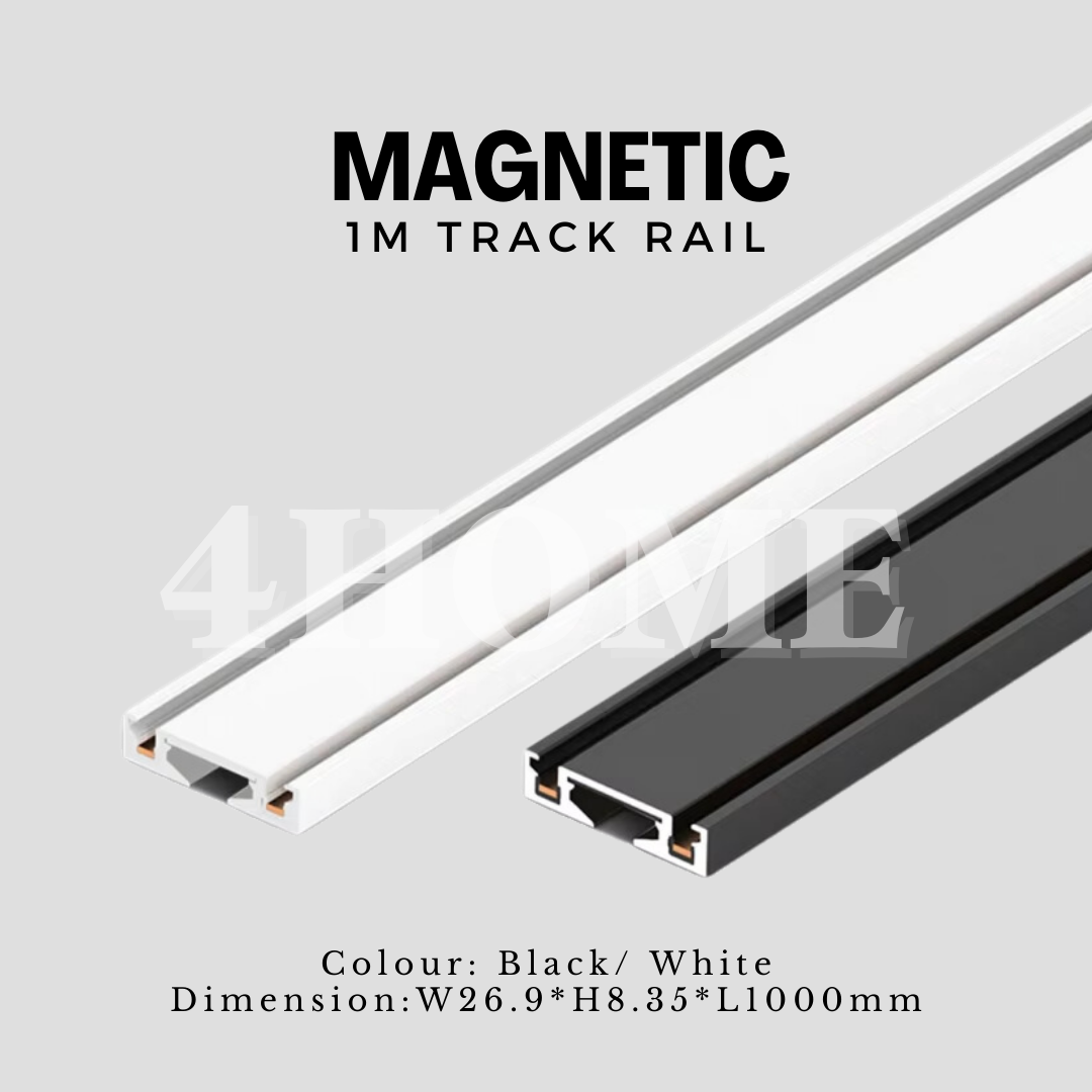 Ultra Slim Magnetic Track Light System Black White TRITONE Dimmable Remote DC 48V