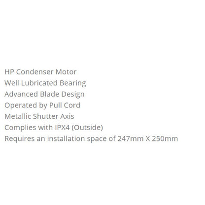 KDK 20WUD Exhaust Fan Window Mount Ventilating Fan Ventilation Fan Glass 20 WUD 4HOME SINGAPORE - 4HOME