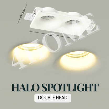 Gypsum Plaster Board Trimless Recessed Halo GU10 Spotlight Downlight False Ceiling 4HOME SINGAPORE - 4HOME
