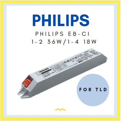 Philips Electronic Ballast EB-Ci 1-2 36W / 1-4 18W EB-Ci 1-2 14-28W for TL5 TLD 4HOME SINGAPORE - 4HOME