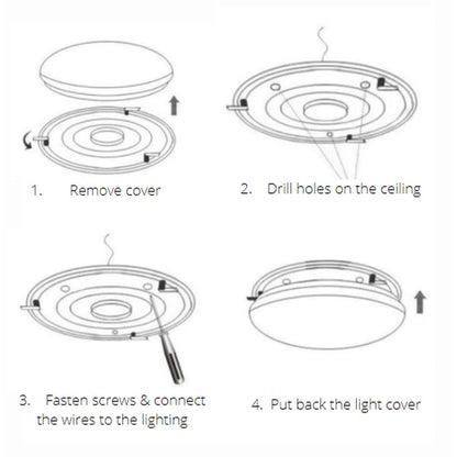 4HOME SINGAPORE LED Ceiling Light 18W 24W 36W Surface Panel 3 tone Daylight Warm White 3tone - 4HOME