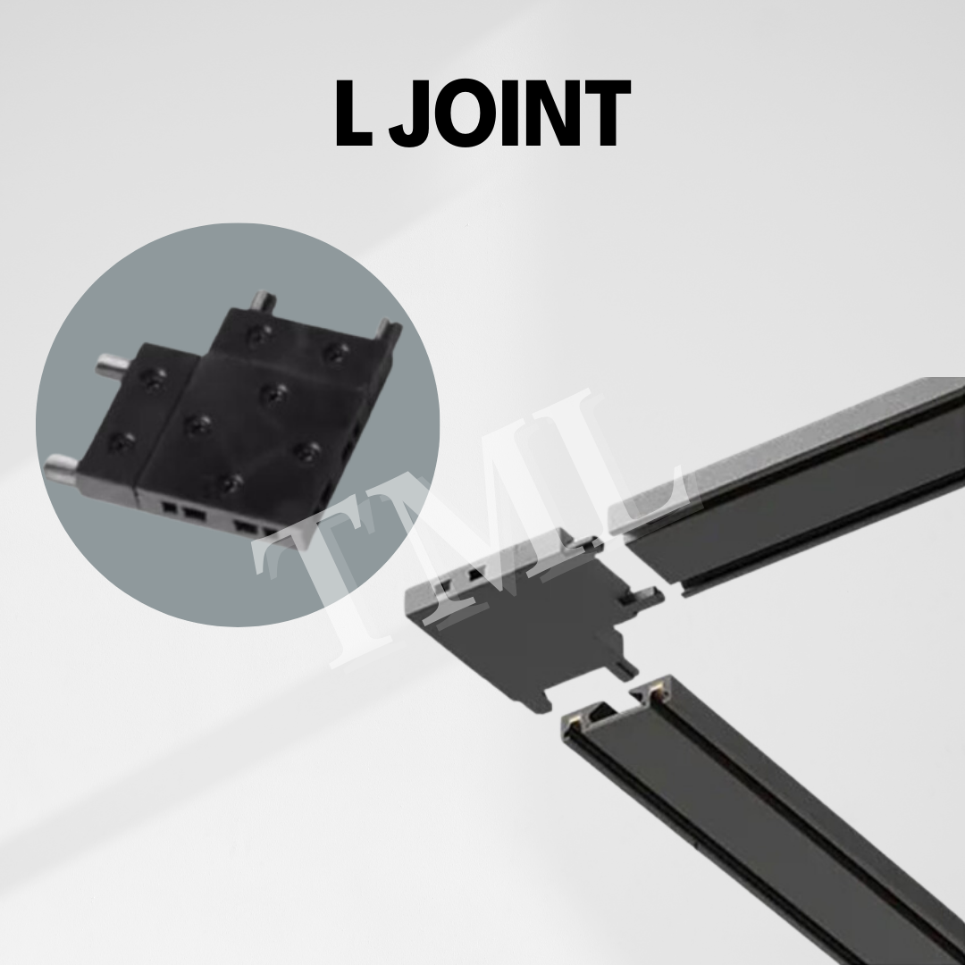 Ultra Slim Magnetic Track Light System Black White TRITONE Dimmable Remote DC 48V
