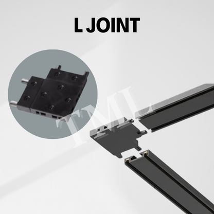 Ultra Slim Magnetic Track Light System Black White TRITONE Dimmable Remote DC 48V