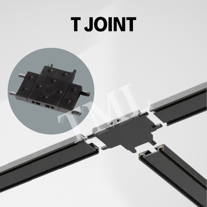 Ultra Slim Magnetic Track Light System Black White TRITONE Dimmable Remote DC 48V