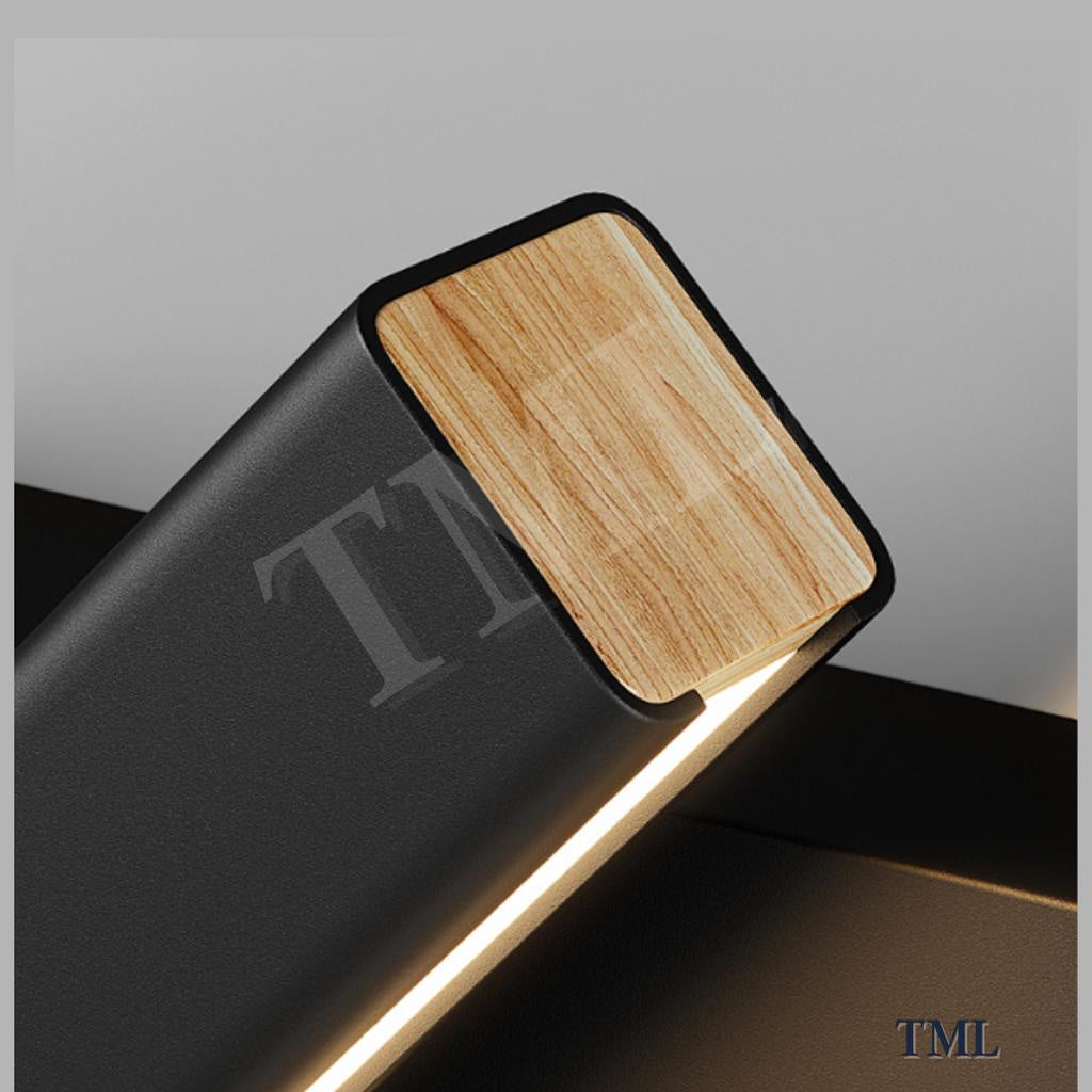 Premium Black Wood Scandinavian Nordic Wall Light Rotatable 4HOME SINGAPORE - 4HOME