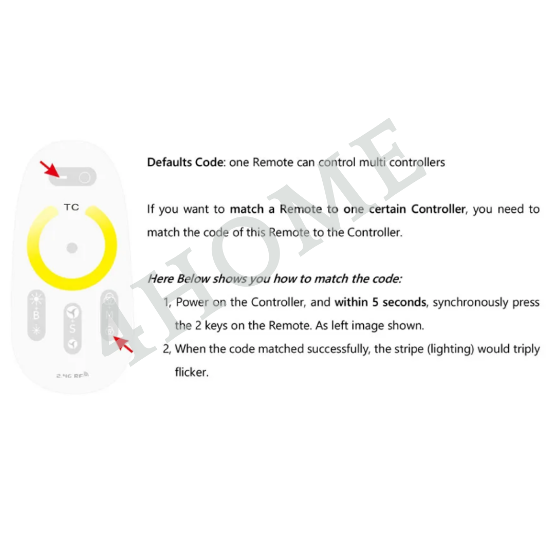 12V/24V LED Strip Light WiFi Smart Controller with RF Remote | Works with Tuya Smart & Smart Life App