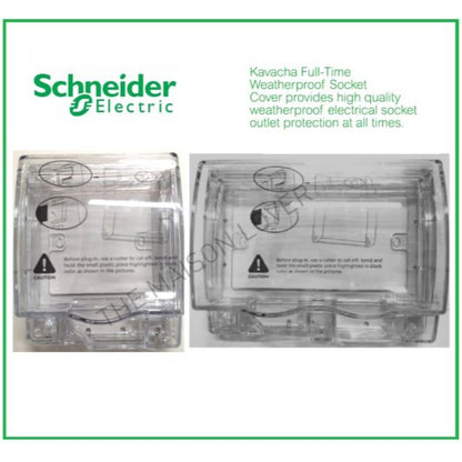 Schneider Electric Kavacha Weatherproof Socket Cover Switch Cover Waterproof Protector Cover 1G 2G 1Gang 2Gang 4HOME SINGAPORE - 4HOME