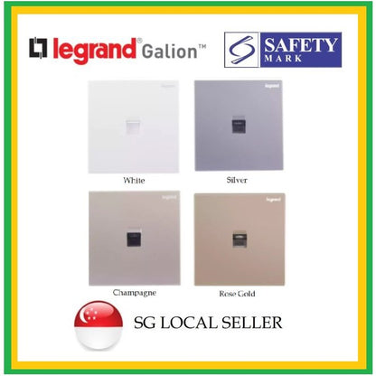 Legrand Galion RJ11 Telephone Socket (Champagne, Rose Gold, Dark Silver, White) 4HOME SINGAPORE - 4HOME