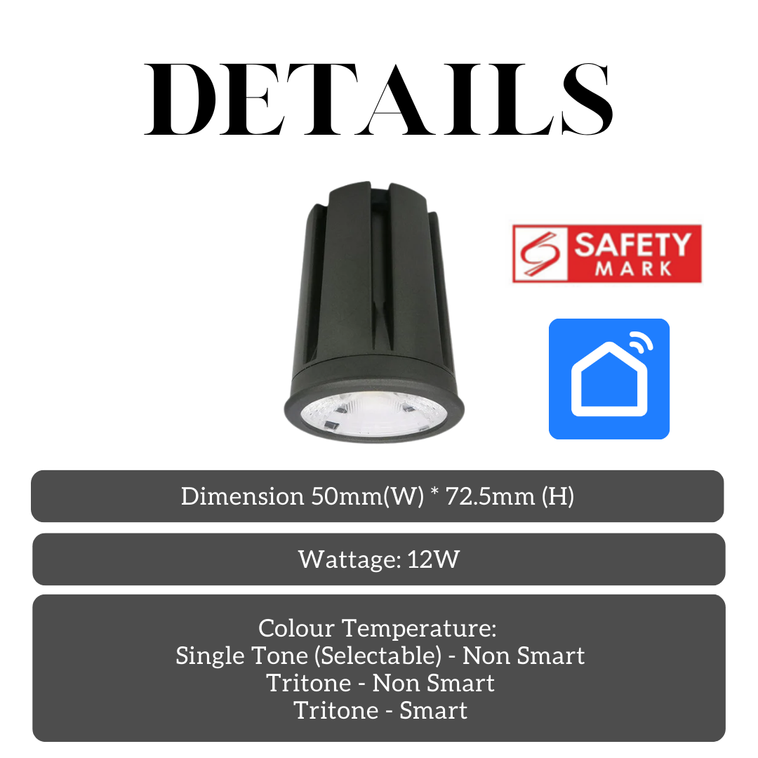 12W COB LED Module for Spotlight – 50mm High Brightness Downlight Engine (Smart / Non-Smart Options)