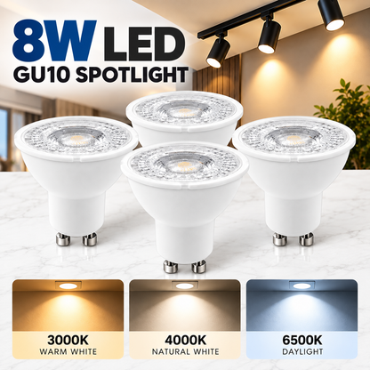 [4 件装] 240V 7W 8W GU10 LED 灯泡 (3000K 4000K 6500K) 4HOME 新加坡
