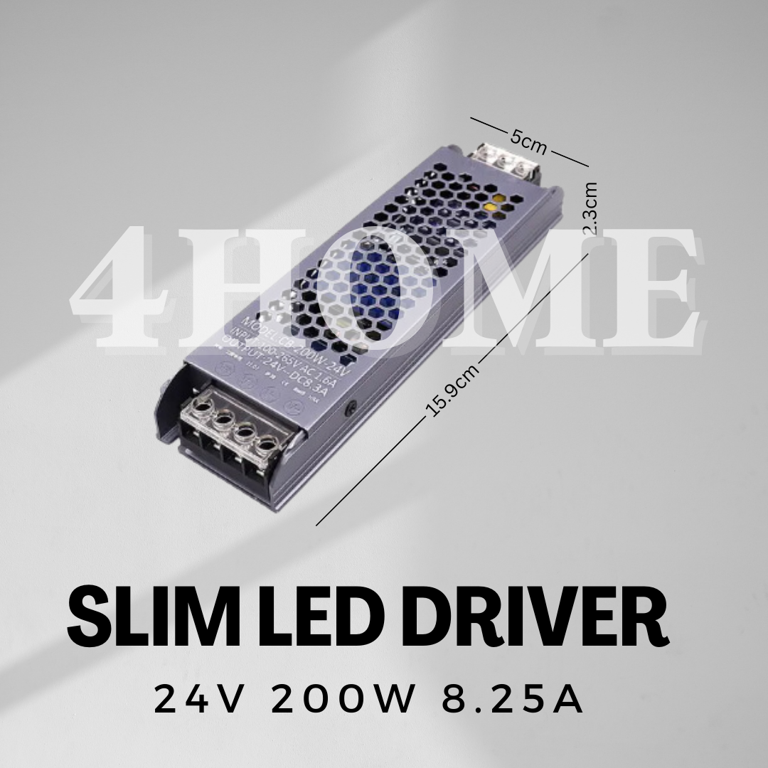 12V / 24V Slim LED Driver Power Supply – Ultra Slim Transformer 40W 45W 60W 100W 150W 200W 300W for LED Strip Light