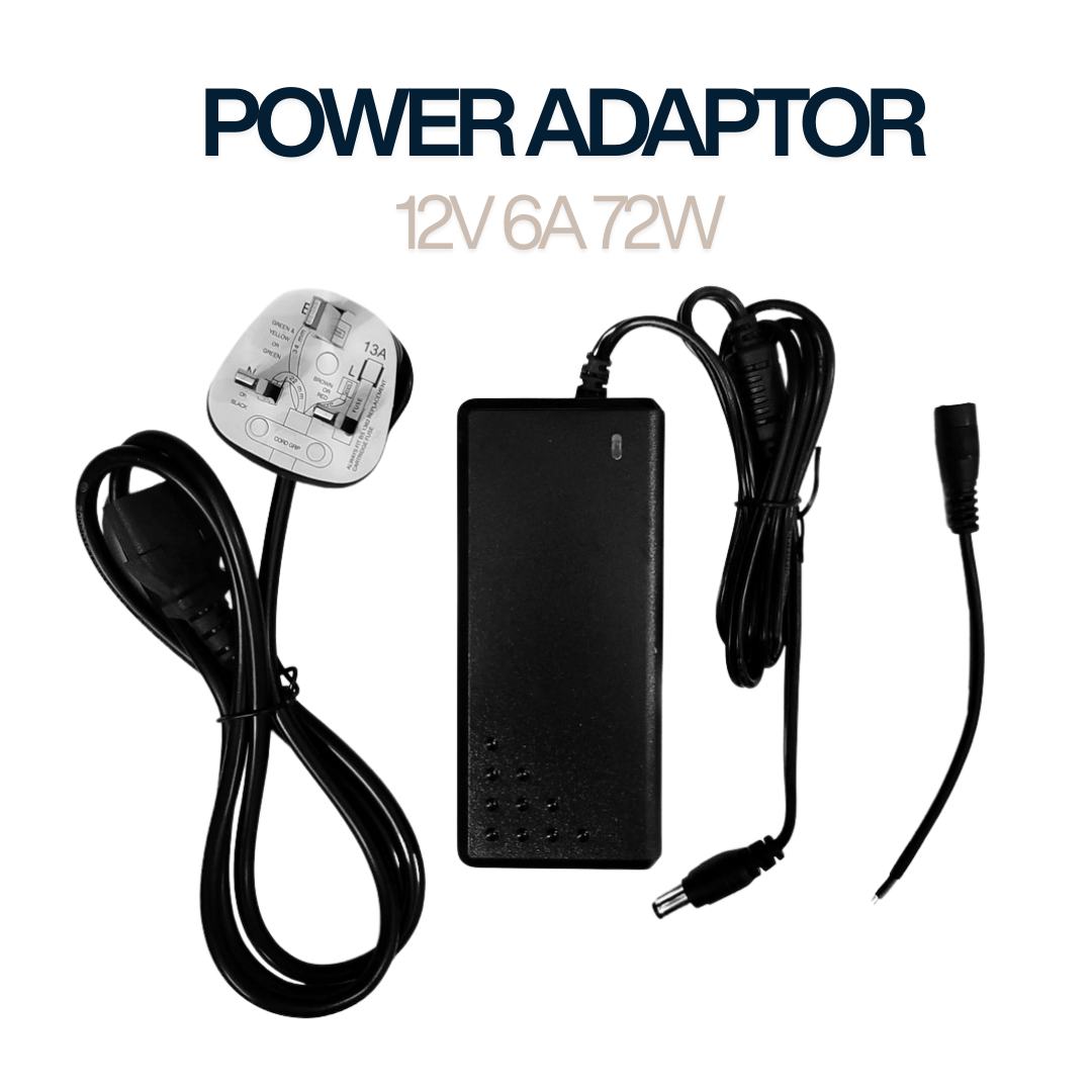 LED strip light AC DC Power Supply Adaptor Transformer 12V 6A  24V 3A 72W LED Driver with 3pin plug
