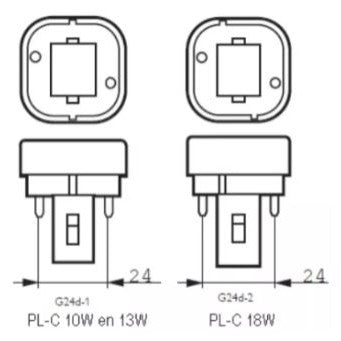 Philips Master PL-C / PLC 2 Pin 2P 13W 18W Light Tube 827 840 865 4HOME SINGAPORE - 4HOME