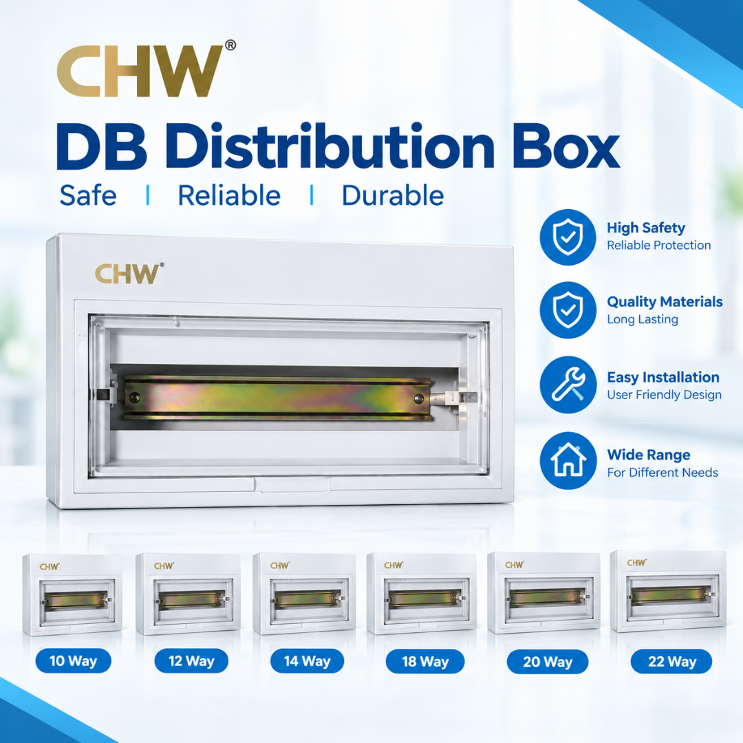 CHW DB electrical distribution MCB box 10way, 12way , 14way, 16way, 20way, 22way