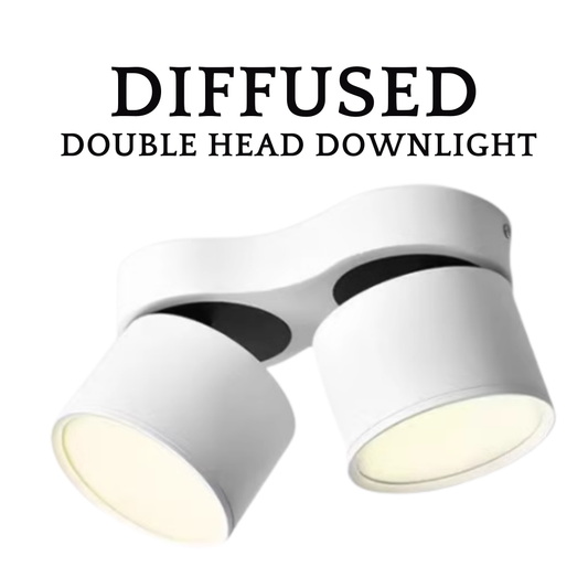 DUO Diffused Double Head Rotatable Surface Downlight 