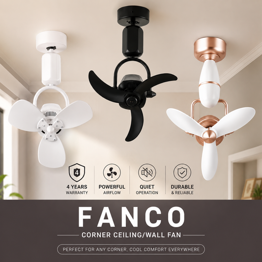 Fanco Corner Wall Fan DONO NANO VINO ceiling fan