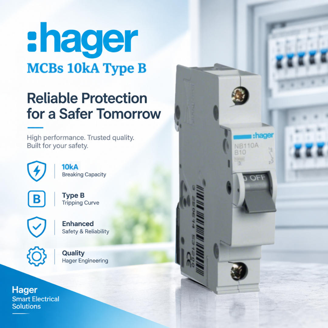 Hager MCB 1P 10kA NB110A 10A
