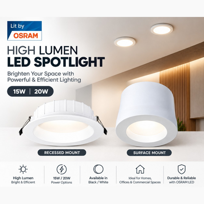 High Lumen LED Downlight using osram chip
